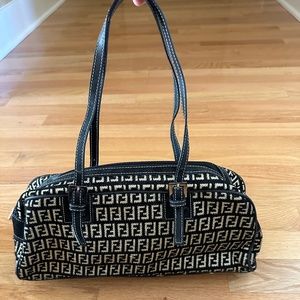 Faux Fendi Shoulder Bag Purse